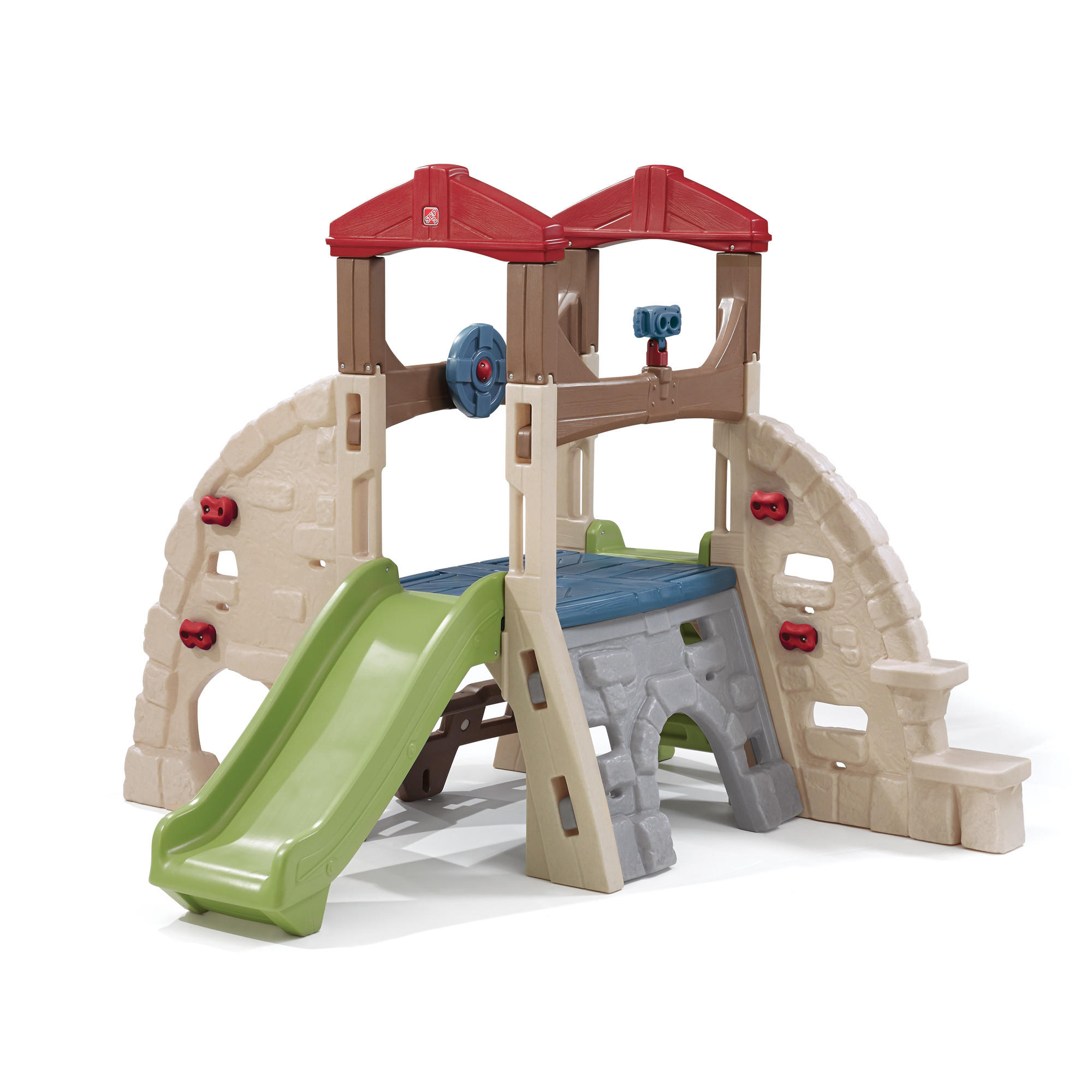 Spielturm Alpine Ridge 254/180,3/235 cm Step2 Alpine Ridge Climber & Slide  - Hellgrün, KONVENTIONELL, Kunststoff (254/180,3/235cm) - Ambia Garden