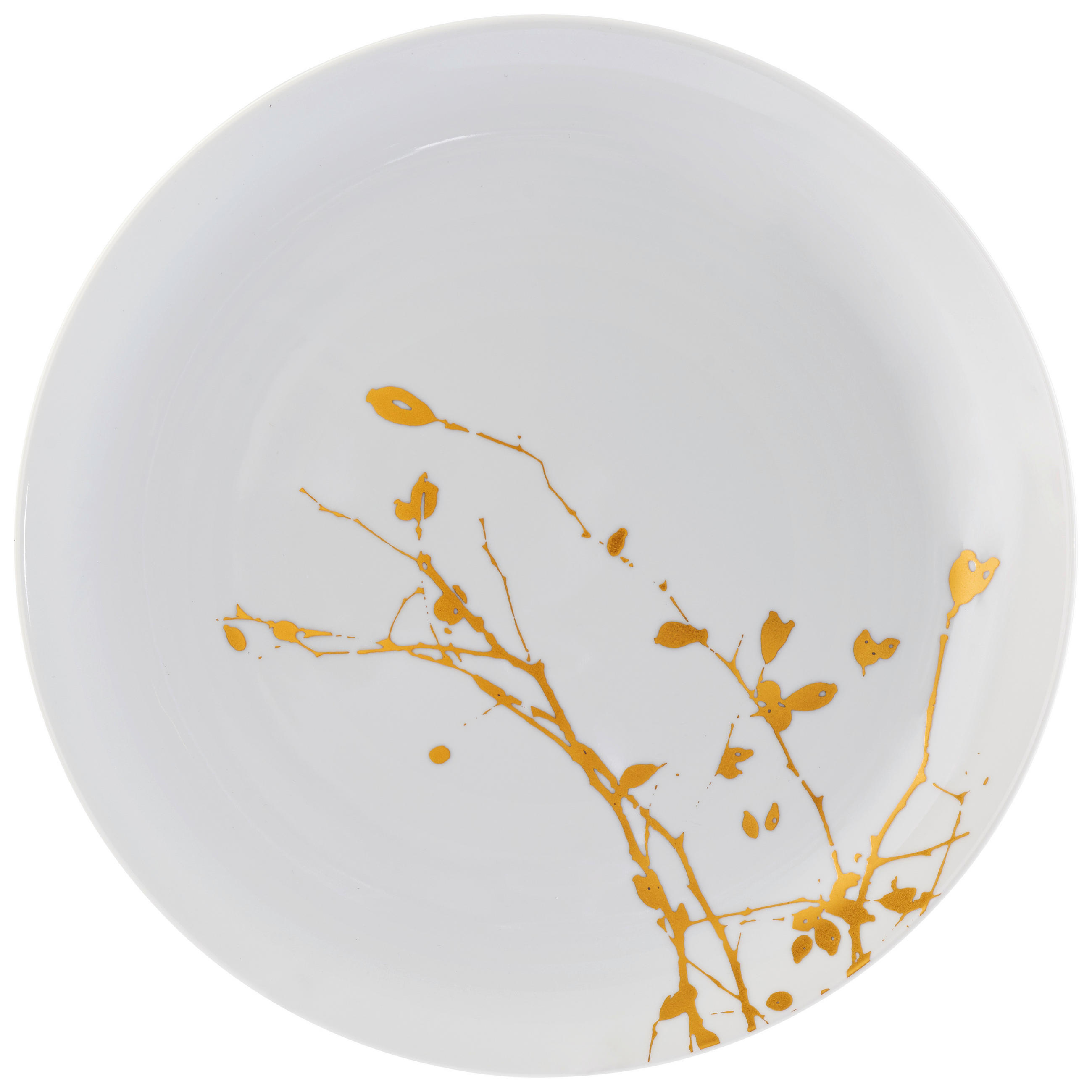 PLYTKÝ TANIER porcelán keramika 27,5 cm - biela/zlatá, Basics, keramika (27,5cm) - Seltmann Weiden