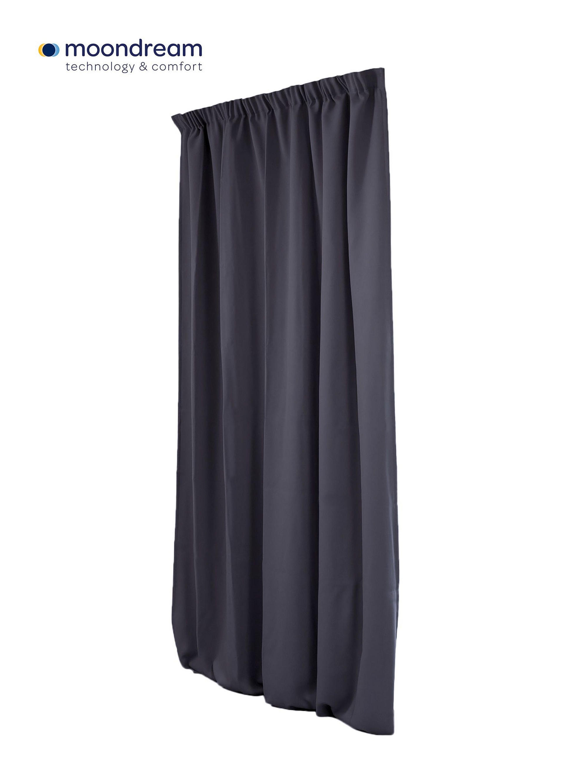 FERTIGVORHANG Verdunkelung  - Grau, Basics, Textil (145/260cm)