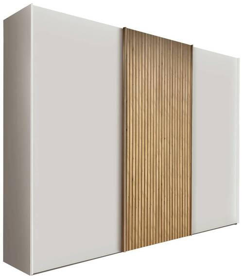 SKRIŇA S POS. DVER. – HOR.VED, biela, dub bianco, 250/217/67 cm - biela/dub bianco, Design, kompozitné drevo (250/217/67cm) - Novel