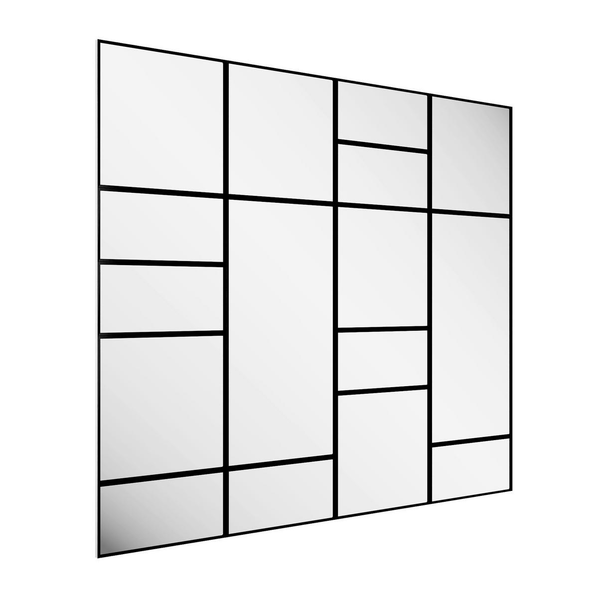 DEKOSPIEGEL    in rechteckig  - Schwarz, Basics, Glas/Holz (280/245/2.5cm)