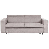 ROZKLÁDACÍ POHOVKA S MATRACÍ, textil, kašmírová - černá/kašmírová, Konvenční, textil/plast (206/83-100/100cm) - Novel