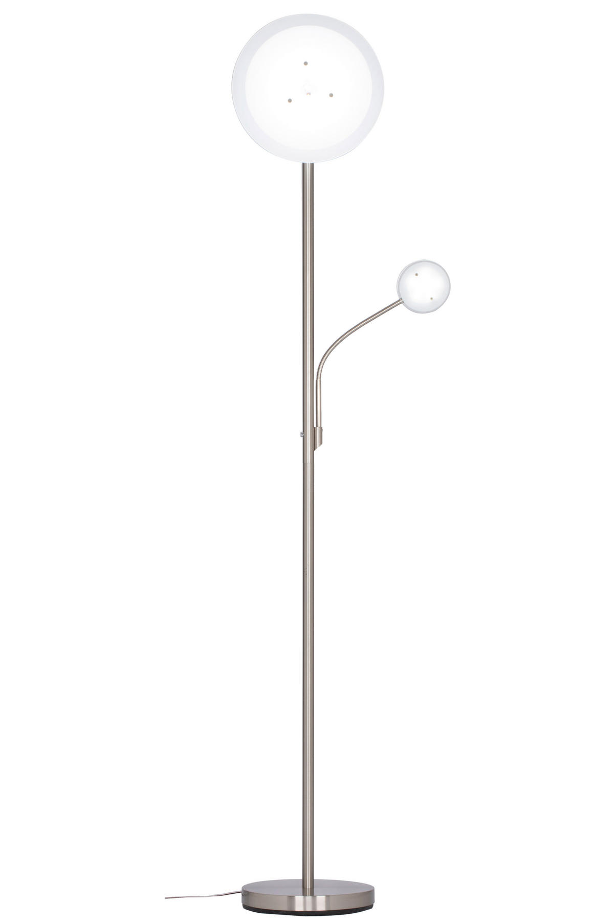 STOJACÍ LED SVÍTIDLO, 32/180 cm  - bílá/opál, Konvenční, kov/plast (32/180cm) - Novel