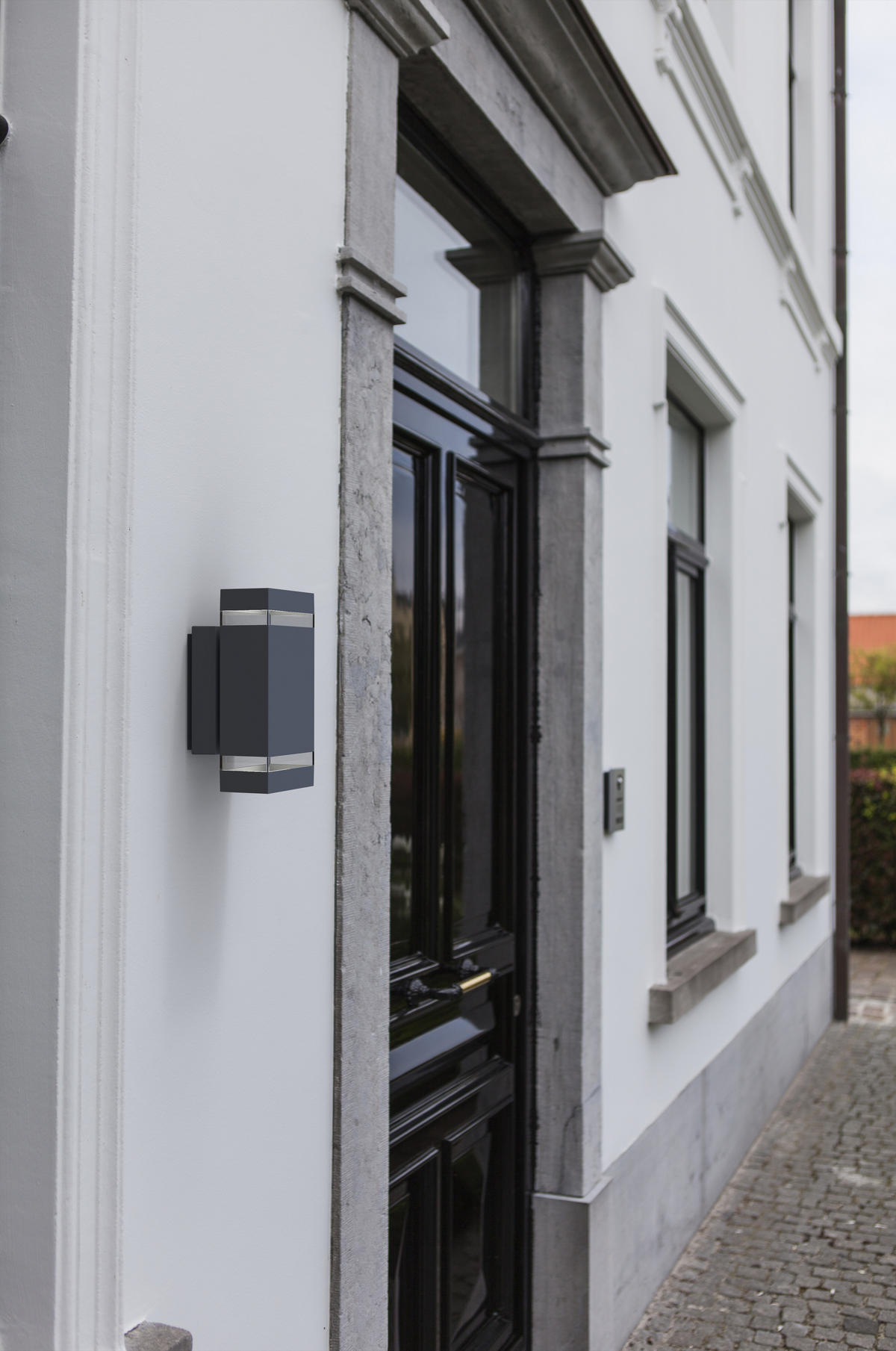 AUßENWANDLEUCHTE FOCUS   - Klar/Anthrazit, Design, Glas/Metall (23,50/11,00/10,90cm)