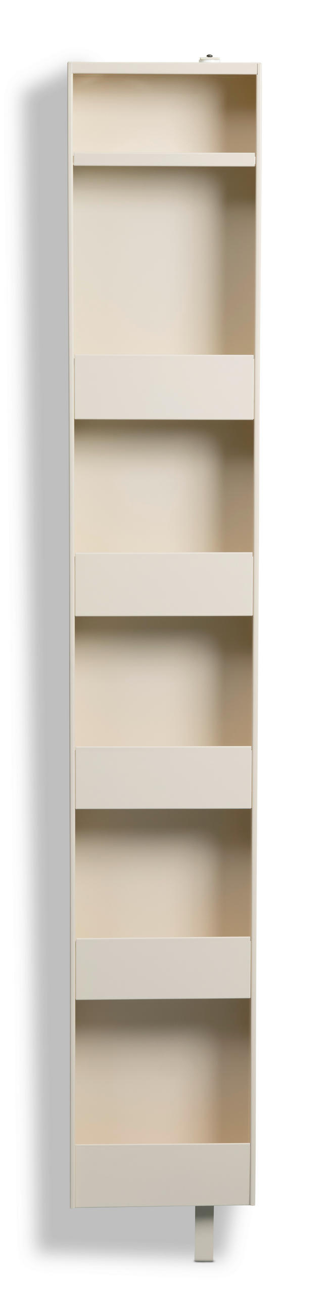 SCHUHSCHRANK Creme  - Creme, Design, Glas/Metall (29/175/12cm) - Xora