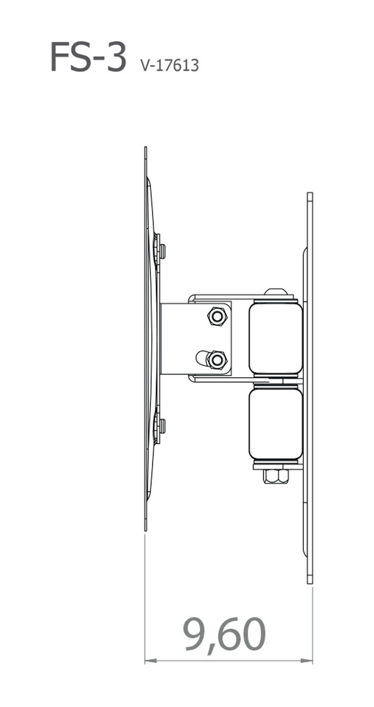 TV-Wandhalter in Silberfarbe in Silberfarben  - Silberfarben, Konventionell, Metall (21,9/28/9,6-35,7cm) - MID.YOU