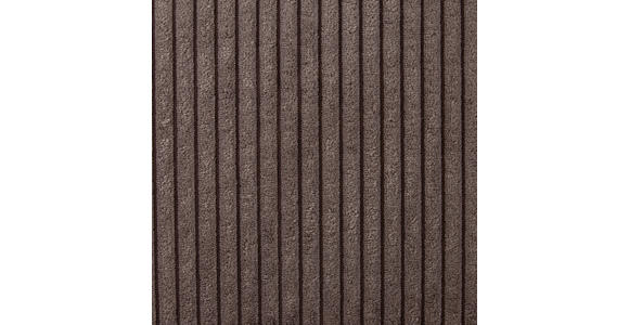 RÉCAMIERE in Cord Braun  - Schwarz/Braun, Design, Kunststoff/Textil (171/71-88/93cm) - Cantus