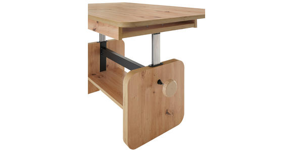 COUCHTISCH 110-148/65/47-63 cm rechteckig Eiche Artisan - Eiche Artisan, KONVENTIONELL, Holzwerkstoff (110-148/65/47-63cm) - Carryhome