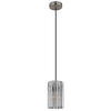 HÄNGLAMPA CAYDEN 11.5/120 cm  - klar/nickelfärgad, Design, metall/glas (11.5/120cm) - Globo