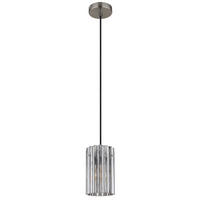 HÄNGELEUCHTE 11.5/120 cm  - Klar/Nickelfarben, Design, Glas/Metall (11.5/120cm) - Globo