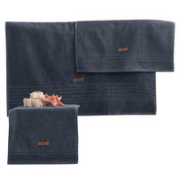 FROTTIERSET Anthrazit 3-teilig  - Anthrazit, Basics, Textil (75/150cm)
