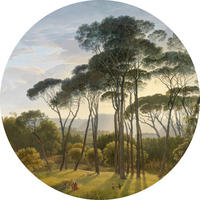 METALLBILD Landschaft & Natur  - Pastellblau/Grün, Basics, Metall (60/0,3cm)