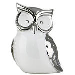 DEKOEULE - Silberfarben/Weiß, KONVENTIONELL, Keramik (11/14/9cm) - Ambia Home