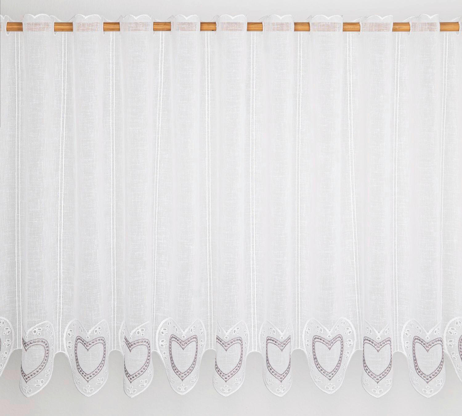 KRATKA ZAVESA  2024 AUTUMN          45 cm   svetlo siva  - svetlo siva, Basics, tekstil (45cm)