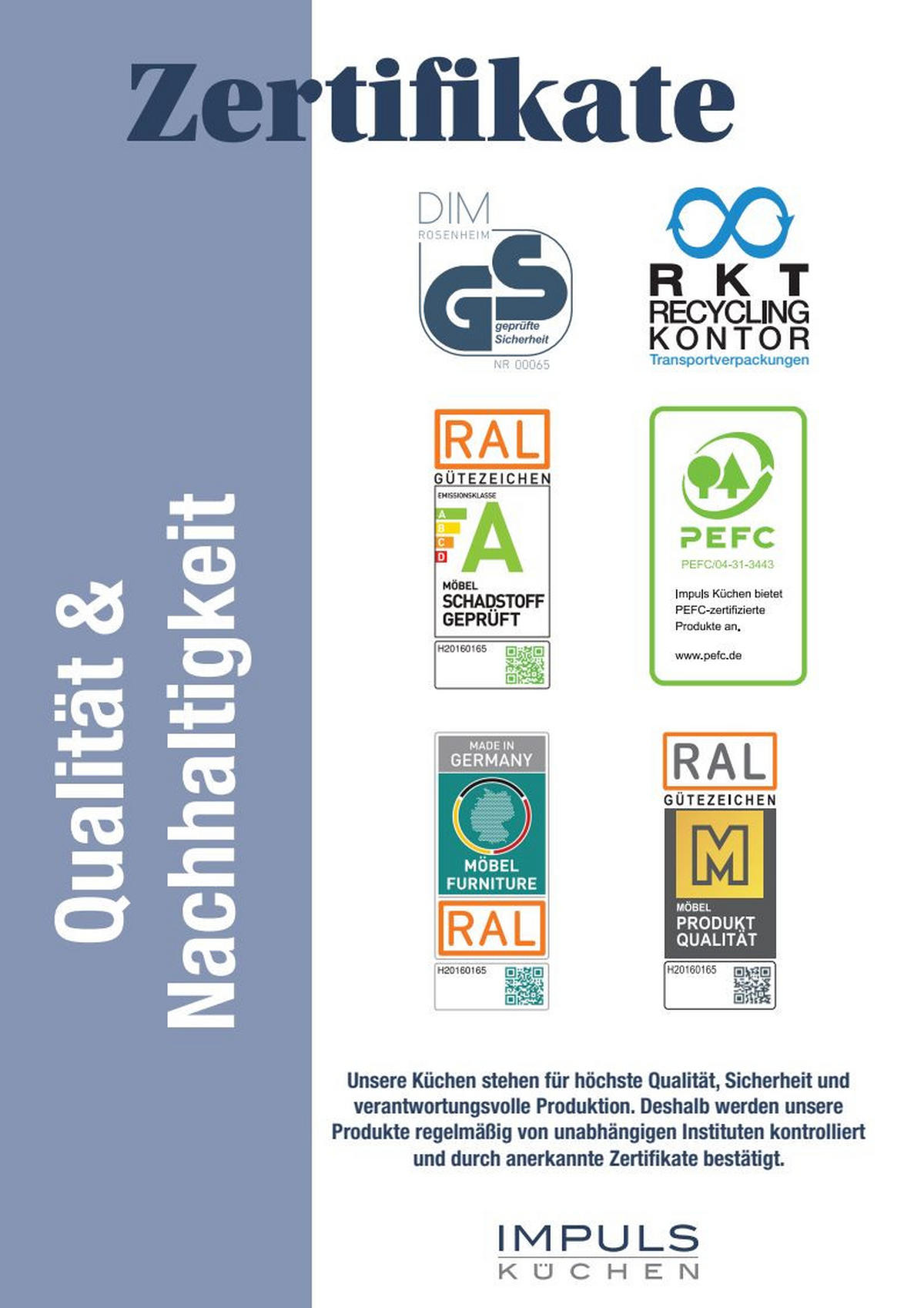 KÜCHENLEERBLOCK 280 cm   in Weiß  - Eiche dunkel/Schwarz, Design, Holzwerkstoff/Metall (280cm) - Impuls