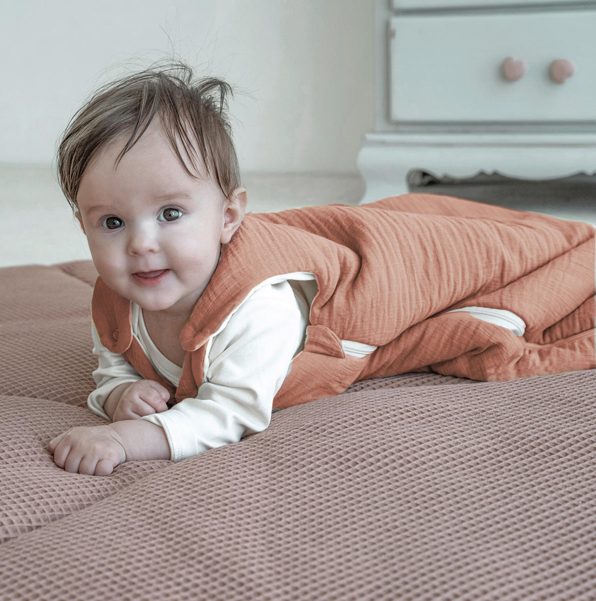 BABYSCHLAFSACK    56/62   - Koralle, Basics, Textil (56/62null) - Zöllner