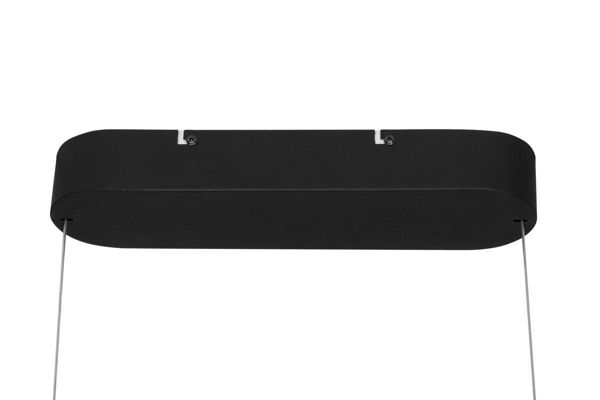 ZÁVĚSNÉ LED SVÍTIDLO, 110/9/60-180 cm  - černá/antracitová, Basics, kov/plast (110/9/60-180cm) - Novel