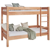Pat Supraetajat, 90/200 cm,  - culoare lemn fag, Konventionell, lemn (90/200cm) - Linea Natura