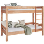 ETAGENBETT 90/200 cm Buchefarben  - Buchefarben, KONVENTIONELL, Holz (90/200cm) - Linea Natura