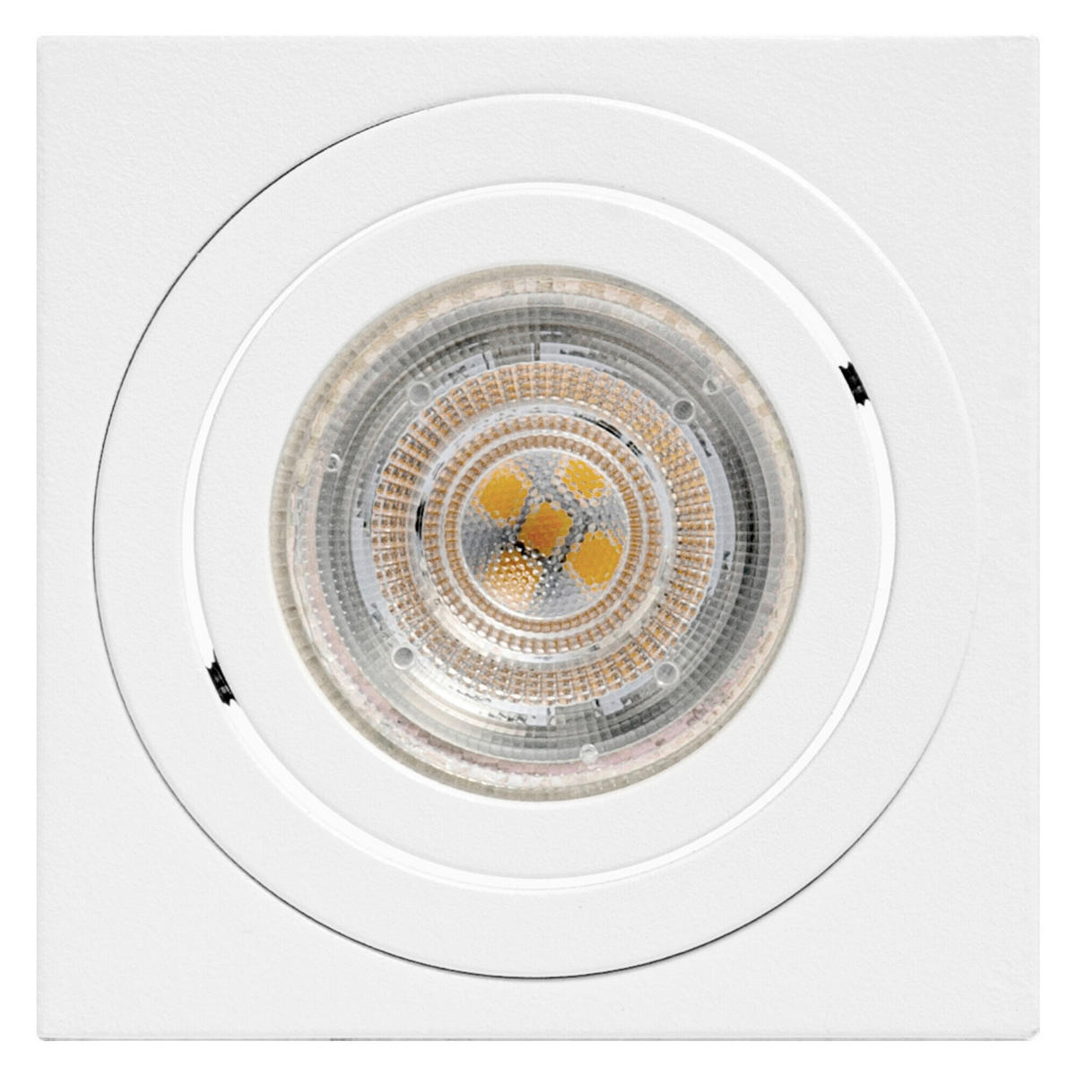 DECKENLEUCHTE 8/8/9,5 cm   - Weiß, Basics, Metall (8/8/9,5cm) - Osram