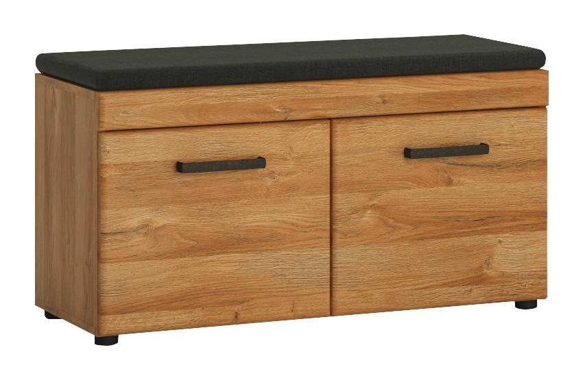 GARDEROBNA KLOP barve hrasta - barve kroma/barve hrasta, Konvencionalno, umetna masa/leseni material (92,8/47/38cm) - Venda