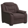 SESSEL in Chenille Braun  - Schwarz/Braun, Basics, Kunststoff/Textil (97/99/99cm) - MID.YOU