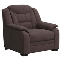SESSEL in Chenille Braun  - Schwarz/Braun, Basics, Kunststoff/Textil (97/99/99cm) - MID.YOU