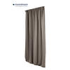 WÄRMESCHUTZVORHANG Verdunkelung  - Taupe, Basics, Textil (145/260cm)