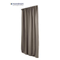 WÄRMESCHUTZVORHANG Verdunkelung  - Taupe, Basics, Textil (145/260cm)