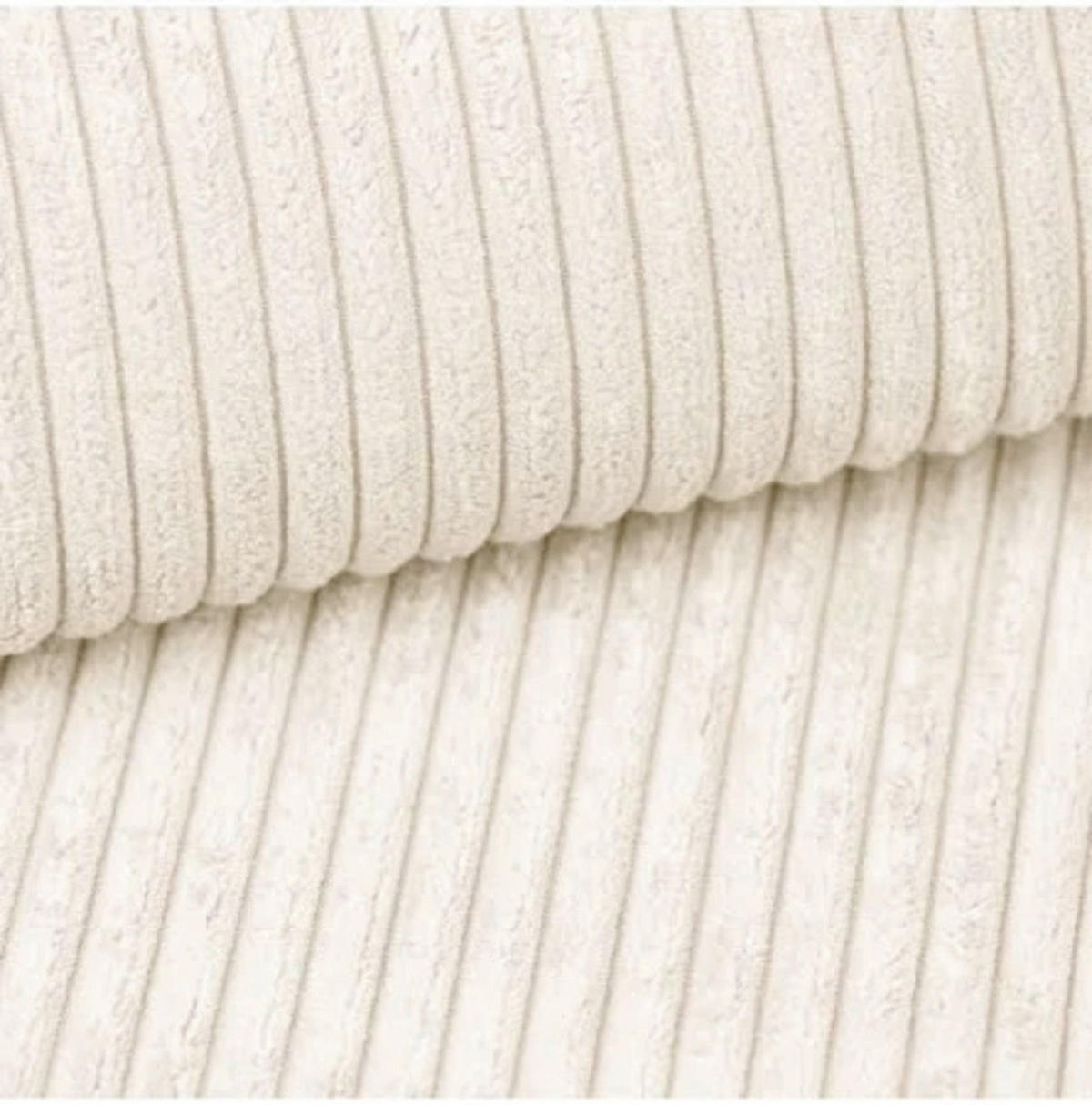 WOHNLANDSCHAFT BRAZIL MINI U in Creme  - Creme/Schwarz, Design, Kunststoff/Textil (162/350/162cm) - MID.YOU