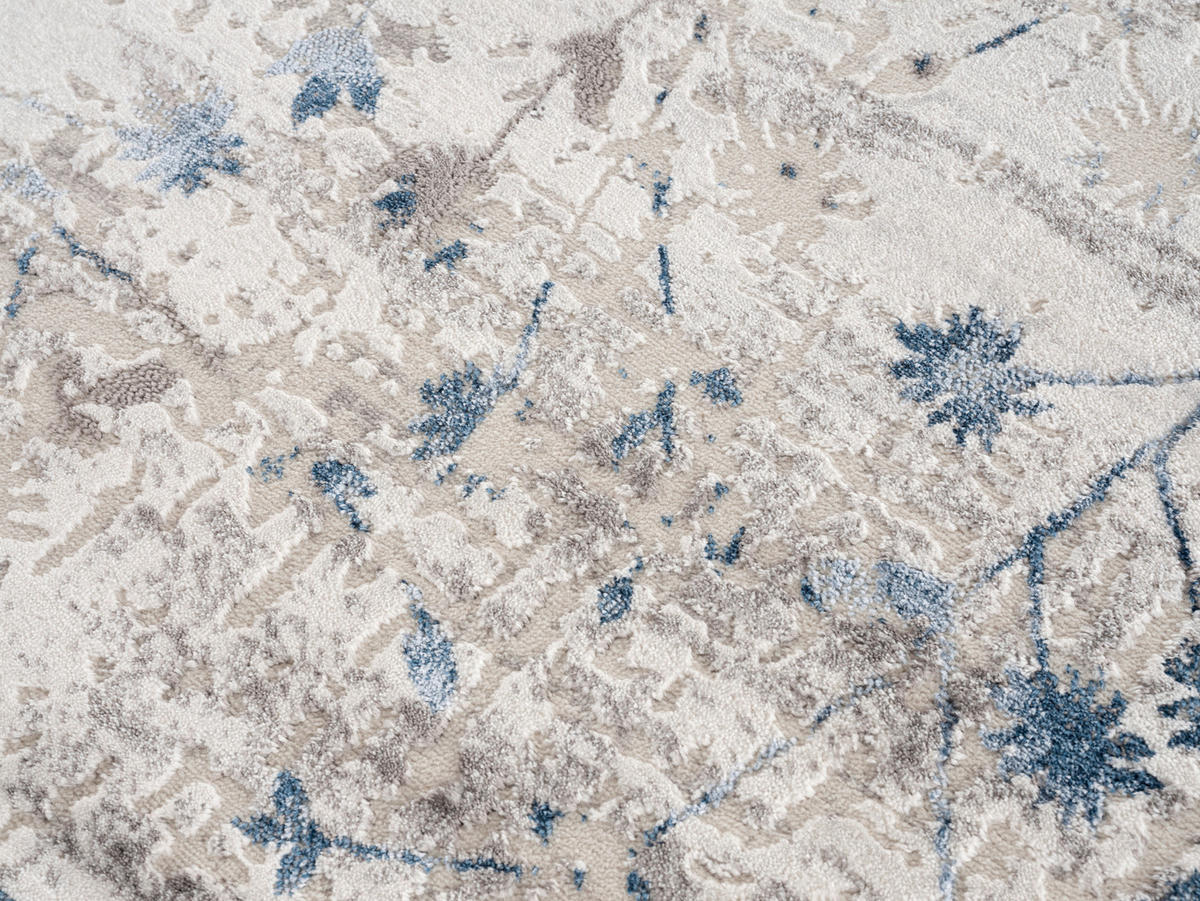 TKANÝ KOBEREC, 160/230 cm, modrá - modrá, Design, textil (160/230cm)