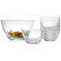 SCHÜSSELSET Glas 7-teilig - Transparent, Basics, Glas - LEONARDO