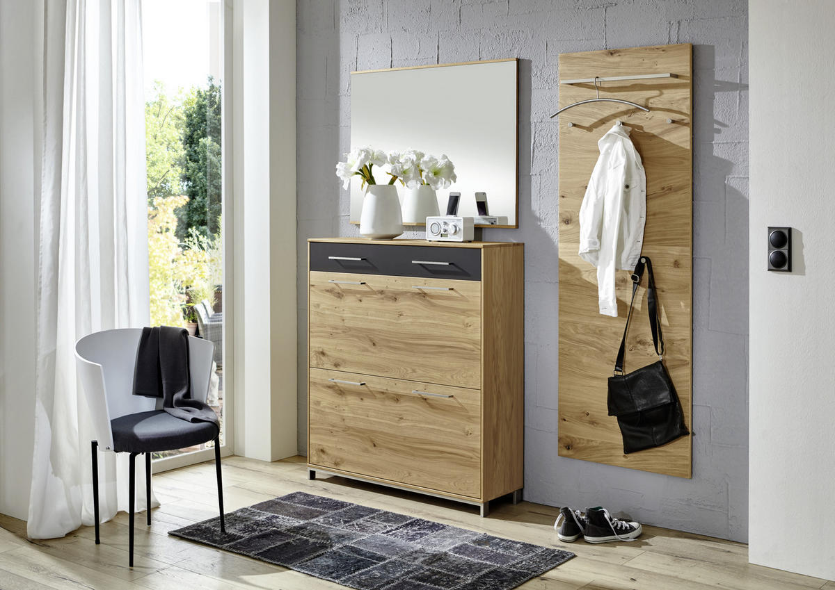 GARDEROBENPANEEL  in 60/170/10 cm  - Eichefarben, Design, Holz (60/170/10cm)