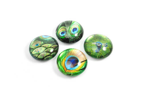 MAGNETSET  - Multicolor, Basics, Glas (3,5/1,3cm)