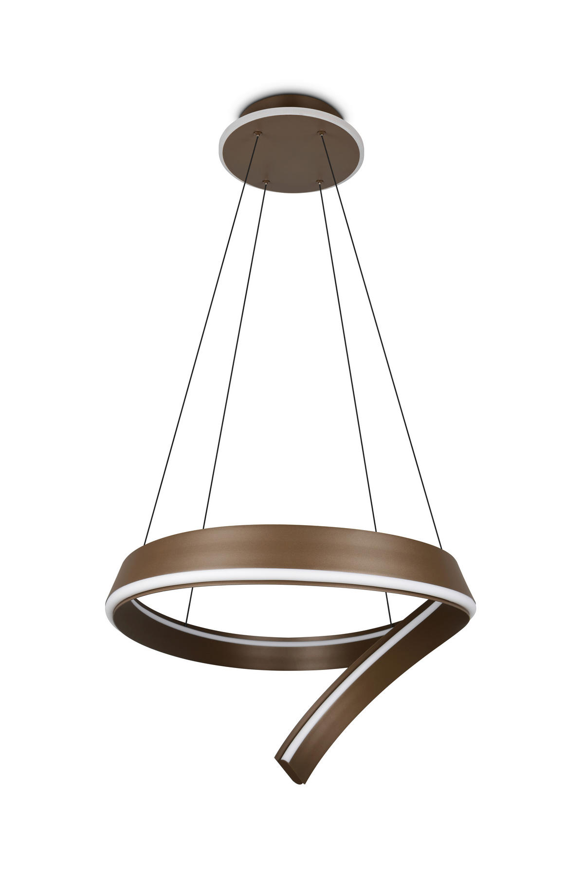 LED-HÄNGELEUCHTE CIRONDA 81/200/55 cm  - Platinfarben, Design, Metall (81/200/55cm) - Cinque