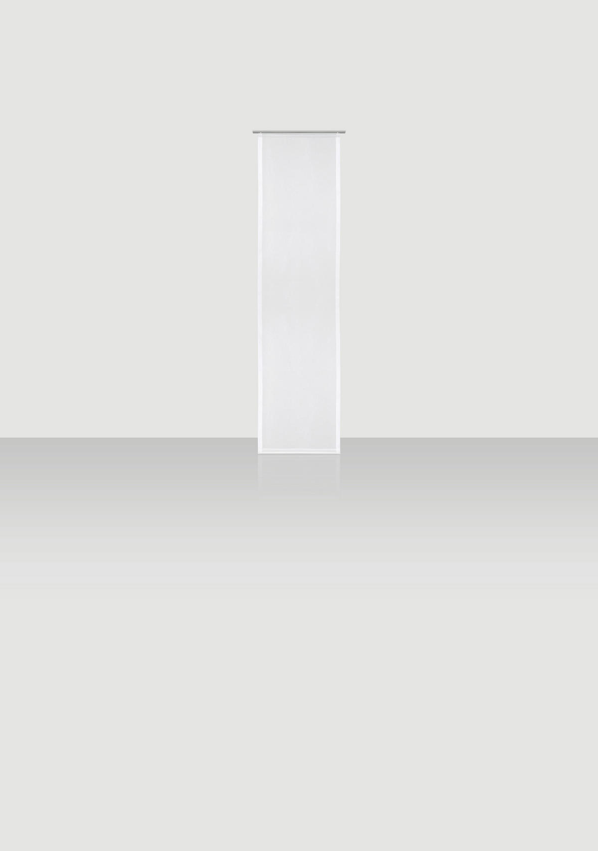 PANELNA ZAVESA    60/245 cm  - bela, Basics, umetna masa (60/245cm) - Novel