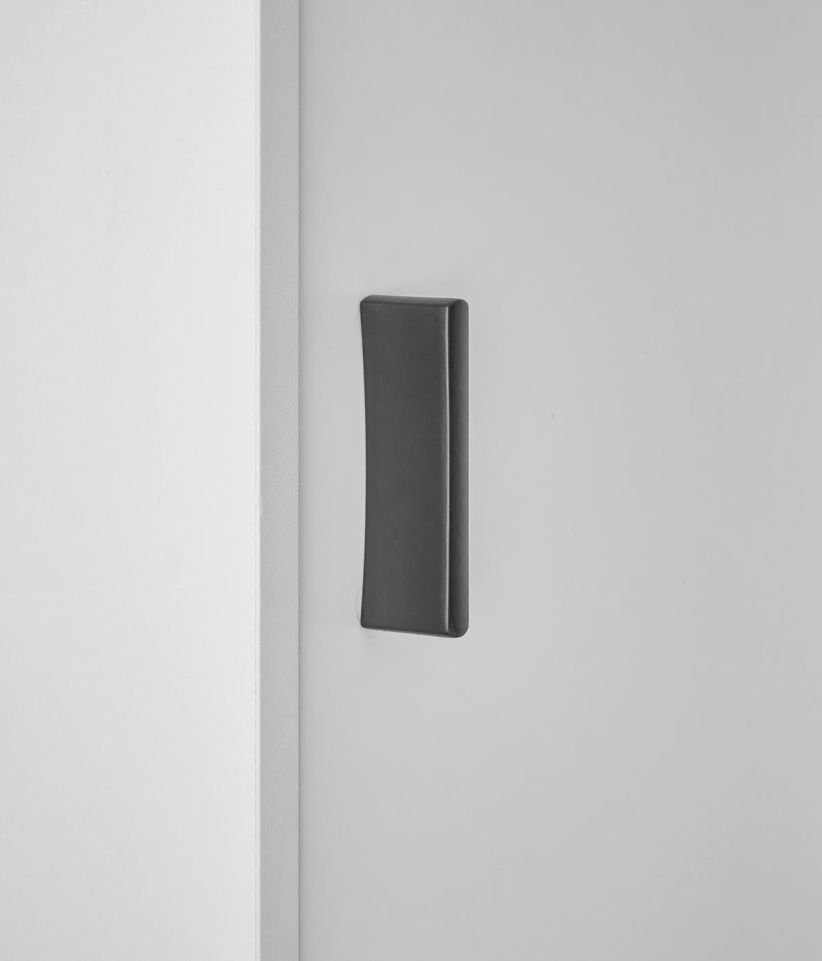 HÄNGEELEMENT Weiß  - Schwarz/Weiß, Design, Holzwerkstoff/Metall (33/120/30cm) - MID.YOU