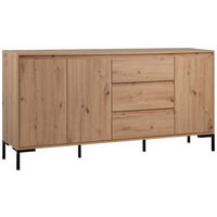 SIDEBOARD  in 170/87/40 cm  - Schwarz/Eiche Artisan, Design, Holzwerkstoff/Metall (170/87/40cm) - MID.YOU