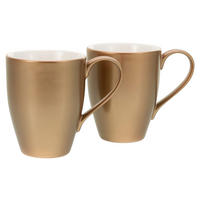 TASSENSET Golden Day white 2-teilig  - Goldfarben/Weiß, Basics, Keramik - Creatable