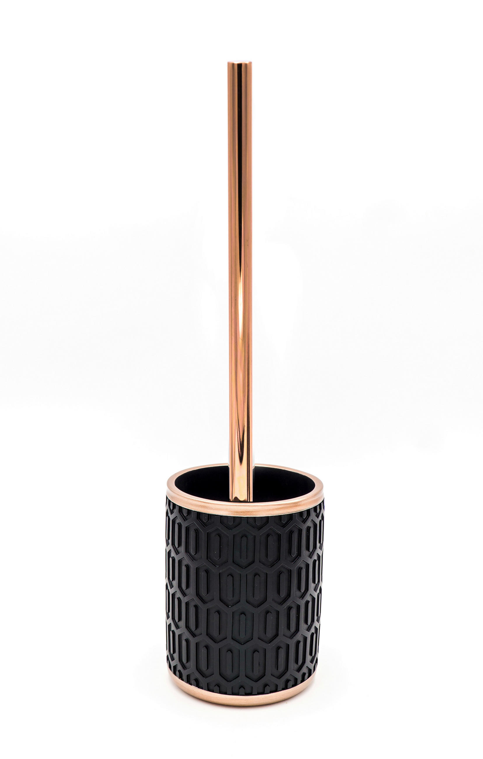 WC-BÜRSTEMetall, Kunststoff  Kunststoff   - Schwarz/Kupferfarben, Basics, Kunststoff/Metall (9,6/37/9,6cm) - Sadena