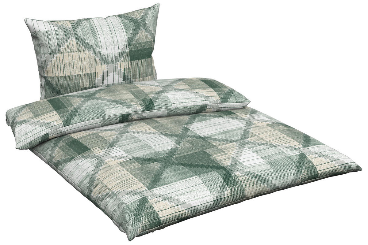POSTELJINA JAN 140/200 cm flanel zelena  - zelena, Konvencionalno, tekstil (140/200cm) - Esposa