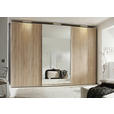 SCHWEBETÜRENSCHRANK 249/222/68 cm 3-türig Sonoma Eiche  - Alufarben/Sonoma Eiche, Design, Glas/Holzwerkstoff (249/222/68cm) - Moderano