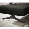 ECKSOFA in Flachgewebe Schwarz  152/259 cm  - Schwarz, Design, Textil/Metall (152/259cm) - Dieter Knoll