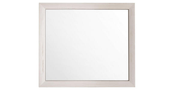 SPIEGEL 87/76/2,5 cm - Weiß, LIFESTYLE, Glas/Holzwerkstoff (87/76/2,5cm) - Hom`in