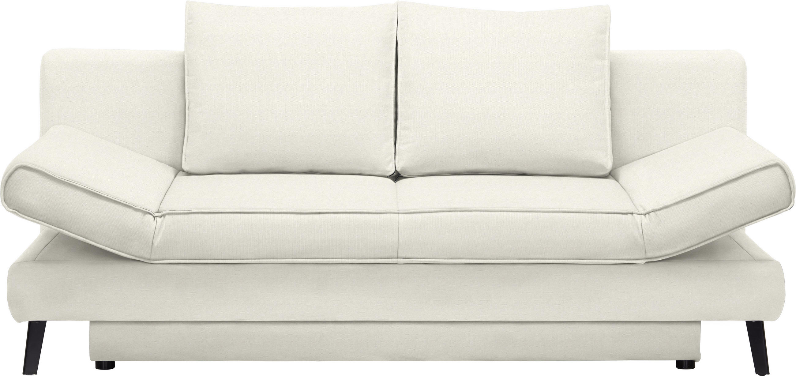 SCHLAFSOFA Naturfarben  - Schwarz/Naturfarben, Design, Textil/Metall (200/85/90cm) - Novel