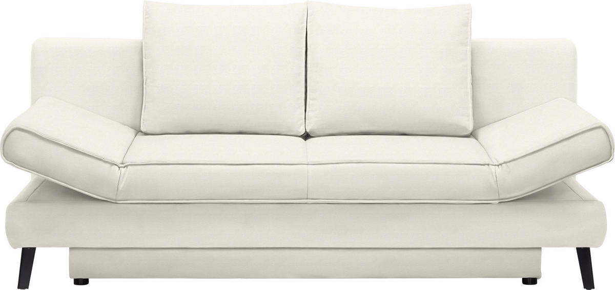 SCHLAFSOFA  mit Stoffauswahl Naturfarben  - Schwarz/Naturfarben, Design, Textil/Metall (200/85/90cm) - Novel