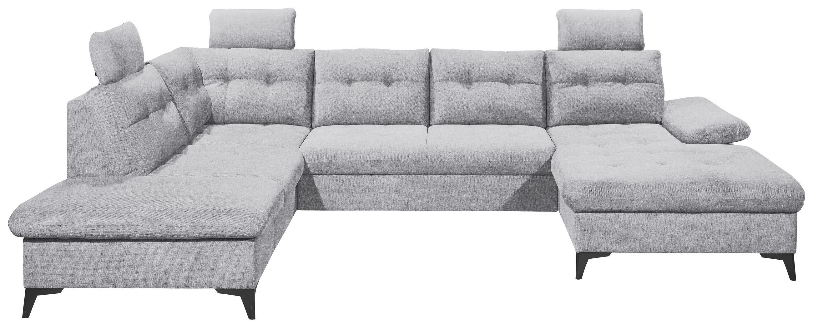 MID.YOU SEDACÍ SOUPRAVA, textil, světle šedá