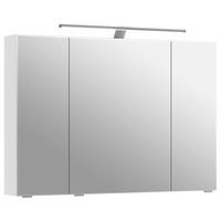 SPIEGELSCHRANK 98/70,3/17 cm  - Chromfarben/Weiß, KONVENTIONELL, Glas/Holzwerkstoff (98/70,3/17cm) - Pelipal