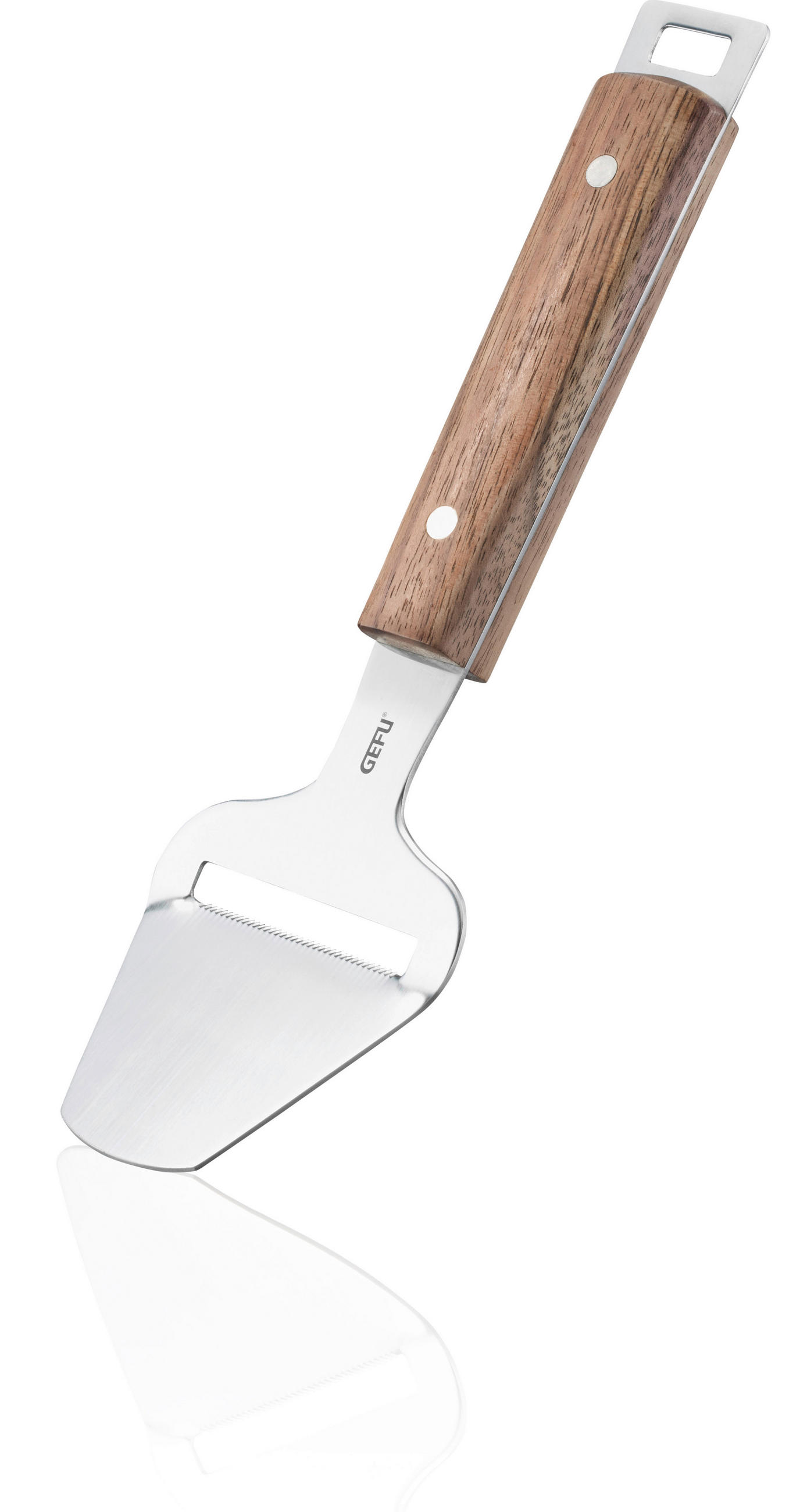 KÄSEHOBEL MADERO  - Silberfarben/Braun, MODERN, Holz/Metall (24,3/7,3/2,5cm) - Gefu
