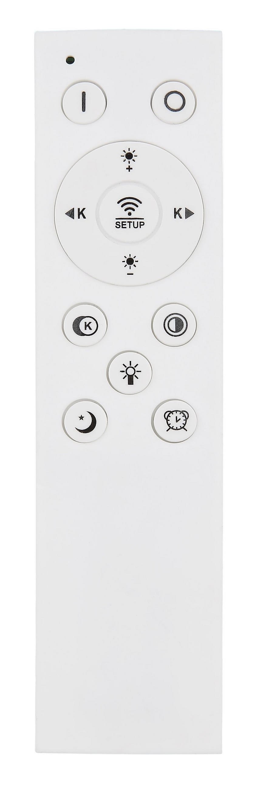 PLAFONIERĂ CU LED - alb/opal, Design, plastic/metal (55/7,5cm) - Novel